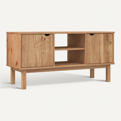 Meuble TV Otta 113,5x43x57 Cm Bois De Pin Massif Meuble TV Otta 113,5x43x57 Cm Bois De Pin Massif