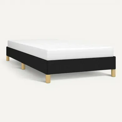 Cadre De Lit Noir 90x200 Cm Tissu