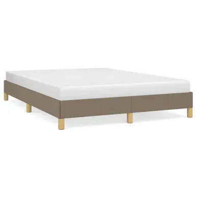 Cadre De Lit Sans Matelas Taupe 140x200 Cm Tissu