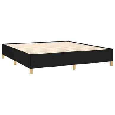 Cadre De Lit Sans Matelas Noir 160x200 Cm Tissu Cadre De Lit Sans Matelas Noir 160x200 Cm Tissu