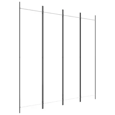 Séparateur De Pièce 4 Panneaux Pliable En Tissu Blanc 200 X 200 Cm Séparateur De Pièce 4 Panneaux Pliable En Tissu Blanc 200 X 200 Cm