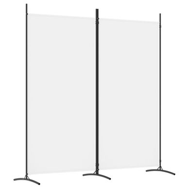 Cloison De Séparation 2 Panneaux Blanc 175x180 Cm Tissu Cloison De Séparation 2 Panneaux Blanc 175x180 Cm Tissu