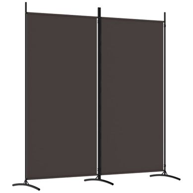 Cloison De Séparation 2 Panneaux Marron 175x180 Cm Tissu Cloison De Séparation 2 Panneaux Marron 175x180 Cm Tissu