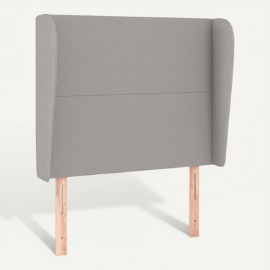 Tête De Lit Avec Oreilles Gris Clair 93x23x118/128 Cm Tissu Tête De Lit Avec Oreilles Gris Clair 93x23x118/128 Cm Tissu