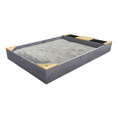 Kelly Bac à Sable En Bois Avec Banc Et Récipients Pour L'eau Kelly Bac à Sable En Bois Avec Banc Et Récipients Pour L'eau