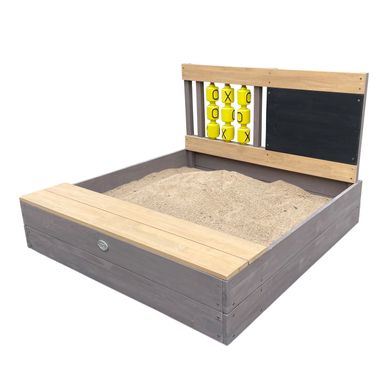 Kitty Bac à Sable En Bois Avec Banc, Espace De Rangement, Jeux Du Morpion Kitty Bac à Sable En Bois Avec Banc, Espace De Rangement, Jeux Du Morpion