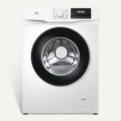 Lave-linge hublot TCL FF0814WA0FR 8kg Blanc Lave-linge hublot TCL FF0814WA0FR 8kg Blanc vue de face