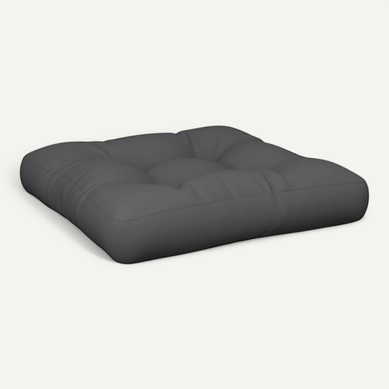 Coussin De Palette Anthracite 60x60x12 Cm Tissu