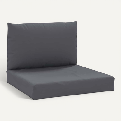 Coussins De Palette Lot De 2 Anthracite Tissu Oxford