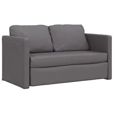 Canapé-lit 2 En 1 Gris 112x174x55 Cm Simili Canapé-lit 2 En 1 Gris 112x174x55 Cm Simili