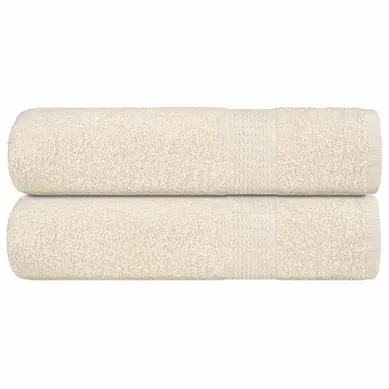 Serviettes De Douche Frogn 2 Pièces Crème 70x140 Cm 360 G/m² Serviettes De Douche Frogn 2 Pièces Crème 70x140 Cm 360 G/m²