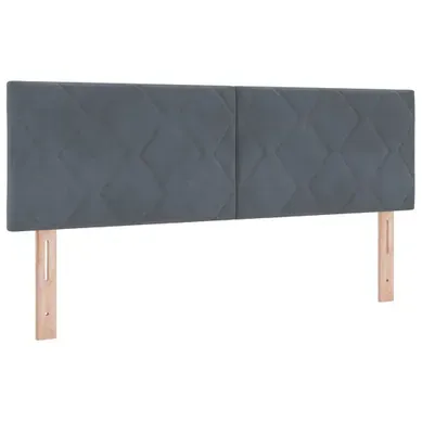 Tête De Lit LED Géométrique Gris Foncé 144 Cm Velours Tête De Lit LED Géométrique Gris Foncé 144 Cm Velours