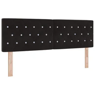 Tête De Lit LED Avec Des Lumières à LED Noir 80 Cm Velours Tête De Lit LED Avec Des Lumières à LED Noir 80 Cm Velours