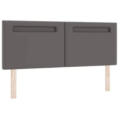 Tête De Lit Avec Des Lumières à LED Gris 160 Cm Pvc Tête De Lit Avec Des Lumières à LED Gris 160 Cm Pvc