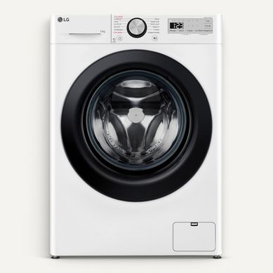 Lave-linge hublot LG F14R15WHS 11 kg Blanc Lave-linge hublot LG F14R15WHS 11 kg Blanc vue de face