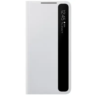 Coque Smart Clear View Cover S21 Plus Gris Clair Coque Smart Clear View Cover S21 Plus Gris Clair