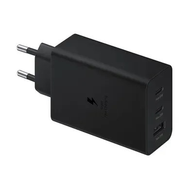 Adaptateur Secteur Trio 65w - 2 X USB-c - 1 X USB-a - Noir - Sans Câble