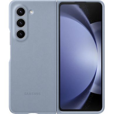 Coque En Simili Cuir Pour Z Fold 5 Bleu Coque En Simili Cuir Pour Z Fold 5 Bleu