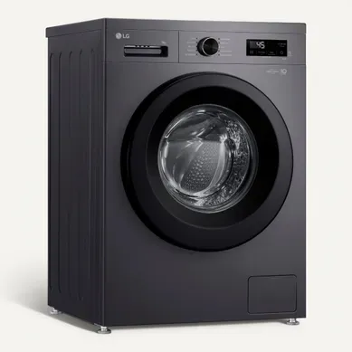 Lave-linge hublot LG F94B15MBS 9kg Noir Lave-linge hublot LG F94B15MBS 9kg Noir vue 3/4