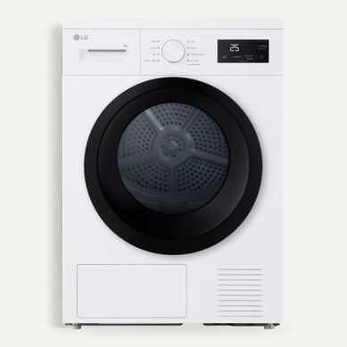 Sèche-linge hublot LG RH8N15WH 8kg Blanc Sèche-linge hublot LG RH8N15WH 8kg Blanc vue de face