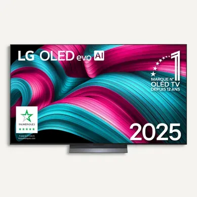 Téléviseur OLED evo AI 65'' 4K LG 164 cm OLED65C54LA.AEU vue de face