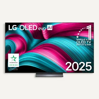 Téléviseur OLED evo AI 77'' 4K LG 195 cm OLED77C54LA.AEU Téléviseur OLED evo AI 77'' 4K LG 195 cm OLED77C54LA.AEU vue de face