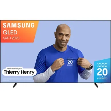 Téléviseur 4K QLED 75'' 190 cm SAMSUNG 75Q7F3 Téléviseur 4K QLED 75'' 190 cm SAMSUNG 75Q7F3 vue de face