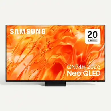 Téléviseur MiniLED 55'' 140 cm SAMSUNG 55QN74H vue de face