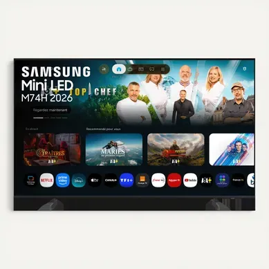 Téléviseur QLED 50'' 126 cm SAMSUNG 50M74H vue de face