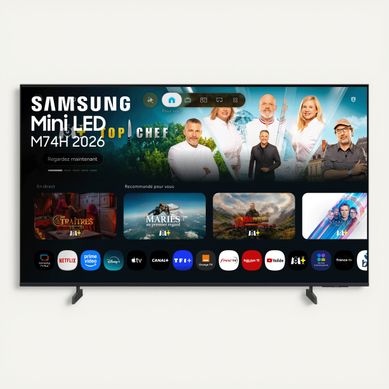 Téléviseur MiniLED 65'' 165 cm SAMSUNG 65M74H vue de face