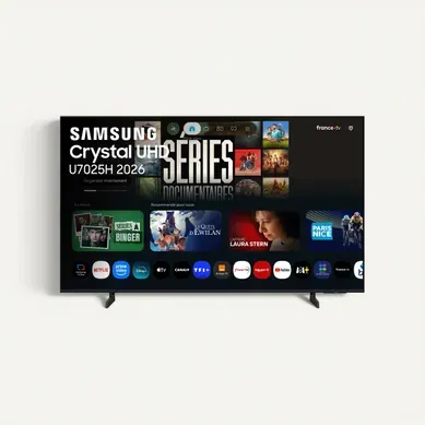 Téléviseur QLED 75'' 190cm SAMSUNG 75U7025H vue de face