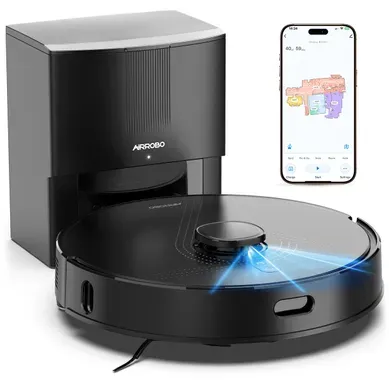 Q20 Aspirateur Robot Sec Et Humide, Puissance 8000 Pa, Laser Ai Anti-obstacle, App