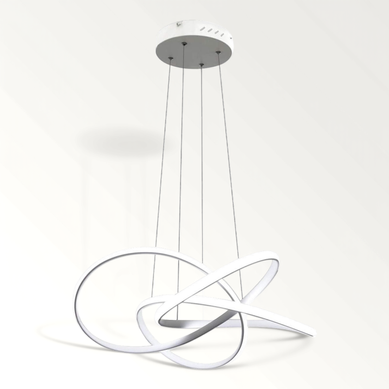 Lustre LED Salon 59w : Table à Manger, Blanc, Dimmable, Télécommande. Lustre LED Salon 59w : Table à Manger, Blanc, Dimmable, Télécommande.