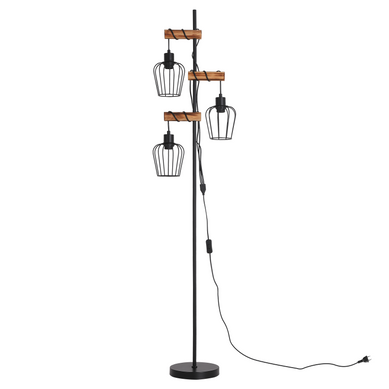 Lampadaire Vintage En Bois 3 Lampes E27, Rétro, Lampe De Sol Rustique Liseuse (sans Ampoule) Lampadaire Vintage En Bois 3 Lampes E27, Rétro, Lampe De Sol Rustique Liseuse (sans Ampoule)