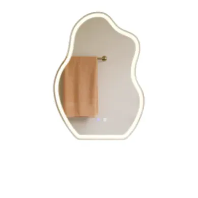 Miroir De Salle De Bain LED Asymétrique 60x80cm,tactile,antibuée, Dimmable 3000-6500k,ip44,lumineux. Miroir De Salle De Bain LED Asymétrique 60x80cm,tactile,antibuée, Dimmable 3000-6500k,ip44,lumineux.