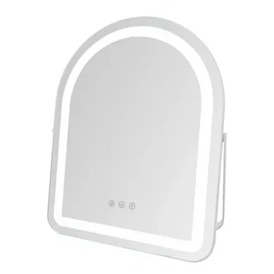 Miroir De Maquillage LED 35x45cm Miroir De Coiffeuse De Table Tactile Et Dimmable,3 Modes De Lumière