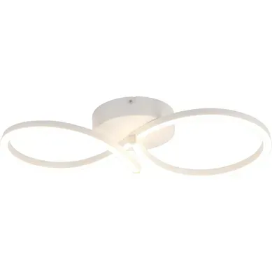 Plafonnier LED Créatif En Métal Blanc -  24w 3000k Pour Salon Et Couloir