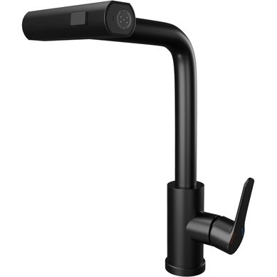 Robinet De Cuisine Noir Extractible Avec Rotation À 360° Et Mitigeur En Inox À 2 Jets Robinet De Cuisine Noir Extractible Avec Rotation À 360° Et Mitigeur En Inox À 2 Jets