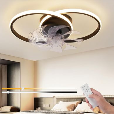 Ventilateur De Plafond Avec Éclairage Silencieux Et Moderne 36W 6Vitesses 20m² 50cm Ventilateur De Plafond Avec Éclairage Silencieux Et Moderne 36W 6Vitesses 20m² 50cm