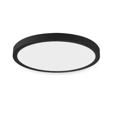 Plafonnier LED Plafonnier Plat D.22cm Lampe Salle De Bain Blanc Froid Lampe Chambre Noir 15w Ip44 Plafonnier LED Plafonnier Plat D.22cm Lampe Salle De Bain Blanc Froid Lampe Chambre Noir 15w Ip44