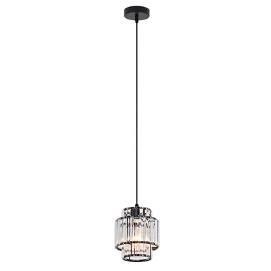 Suspension 1x E27 en verre cristal, hauteur réglable, pour salle à manger, salon et cuisine Suspension 1x E27 en verre cristal, hauteur réglable, pour salle à manger, salon et cuisine