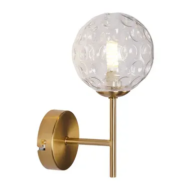 Nettlife Applique Murale Or Boule Verre G9 Salon Couloir Métal Moderne D.24cm Vintage - Sans Ampoule Nettlife Applique Murale Or Boule Verre G9 Salon Couloir Métal Moderne D.24cm Vintage - Sans Ampoule