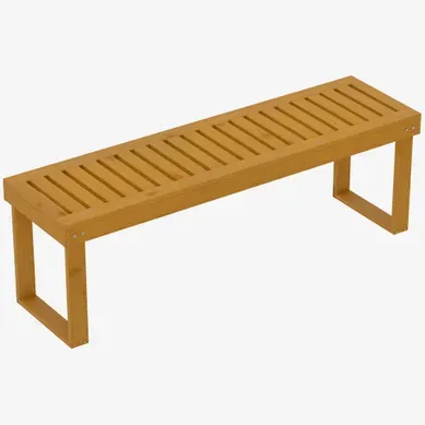 Banc De Jardin 2 Places - Bois De Pin Massif - Bois Naturel - 120 X 34 X 43 Cm Banc De Jardin 2 Places - Bois De Pin Massif - Bois Naturel - 120 X 34 X 43 Cm
