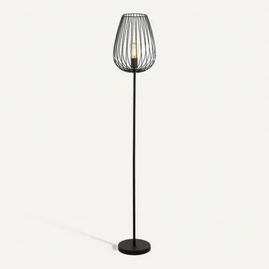 Lampadaire NEWTOWN Noir vue de face