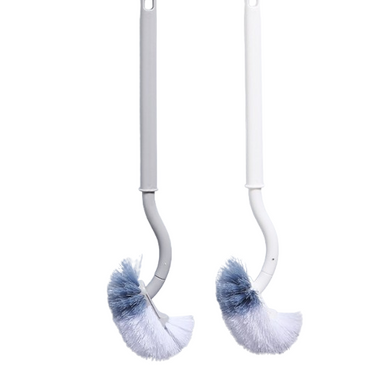 Lot De 2 Brosses De Toilette Grises Et Blanches, Brosse Douce Pour Nettoyage En Profondeur Lot De 2 Brosses De Toilette Grises Et Blanches, Brosse Douce Pour Nettoyage En Profondeur