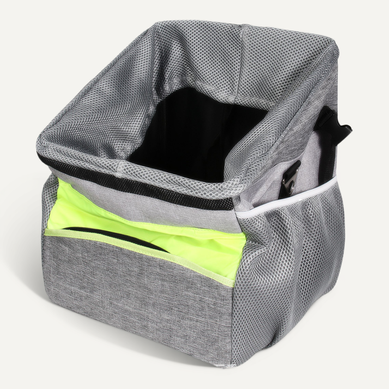 (gris) Sacoche De Vélo Pour Chien Et Chat Avec Bretelles Rembourrées Réglables (gris) Sacoche De Vélo Pour Chien Et Chat Avec Bretelles Rembourrées Réglables