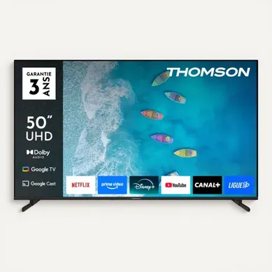 Téléviseur UHD 50'' 126 cm THOMSON 50UG4S15 Téléviseur UHD 50'' 126 cm THOMSON 50UG4S15 vue de face