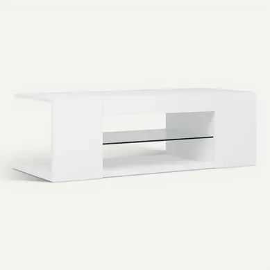 Meuble TV - Banc TV - Meuble De Rangement Pour Salon Avec Lumières LED Blanc 90x39x30 Cm Meuble TV - Banc TV - Meuble De Rangement Pour Salon Avec Lumières LED Blanc 90x39x30 Cm