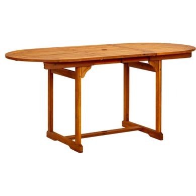 Table De Jardin - Table D'extérieur (120-170)x80x75 Cm Bois D'acacia Massif