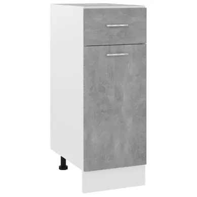 Meuble Bas De Cuisine - Armoire De Cuisine à Tiroir Gris Béton 30x46x81,5 Cm Aggloméré Meuble Bas De Cuisine - Armoire De Cuisine à Tiroir Gris Béton 30x46x81,5 Cm Aggloméré